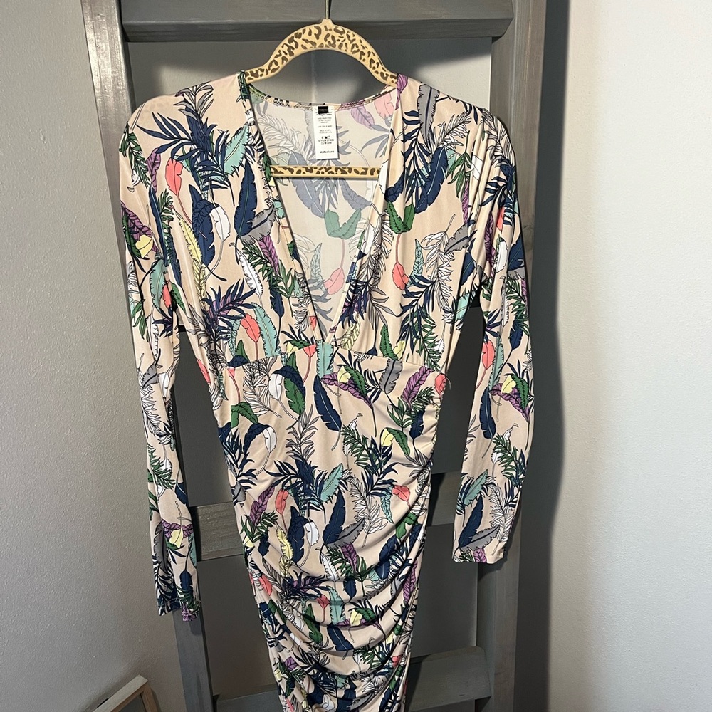 Floral long sleeve dress
